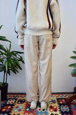 Tan Plaid Wool Pants