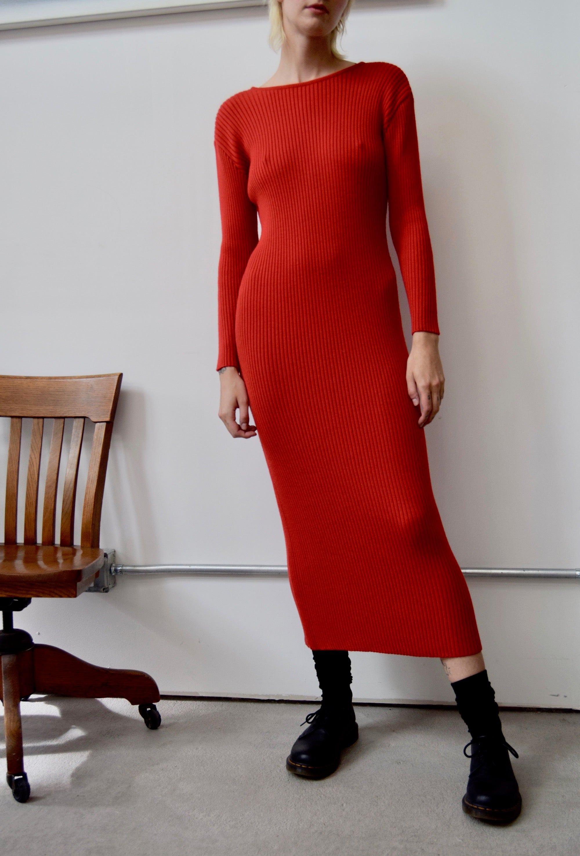 Cherry Ribbed Knit Dress Community Thrift and Vintage Cherry Ribbed Knit Dress Community Thrift and Vintage