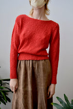 Textured Cherry Lightweight Knit