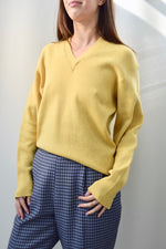 Vintage Sunshine Yellow Wool Sweater