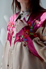 1950's Satin Embroidered Western