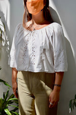 Romantic Eyelet Cotton Top