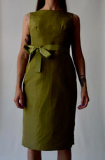 Ports 1961 Moss Green Silk Dress