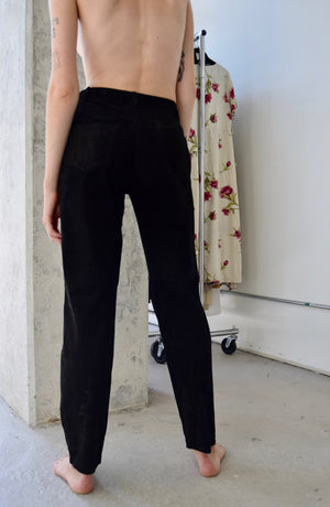 Onyx Suede Jeans
