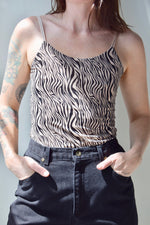 Mesh Zebra Tank Top