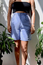 Lavender Denim Shorts