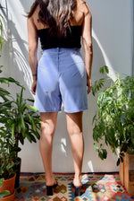 Lavender Denim Shorts