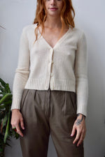 Cropped Cashmere Cardigan