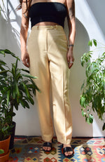 Butter Yellow Linen Trousers