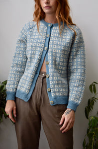 Cottage Tile Wool Cardi