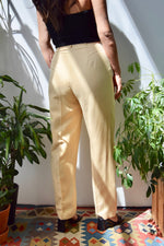 Butter Yellow Linen Trousers