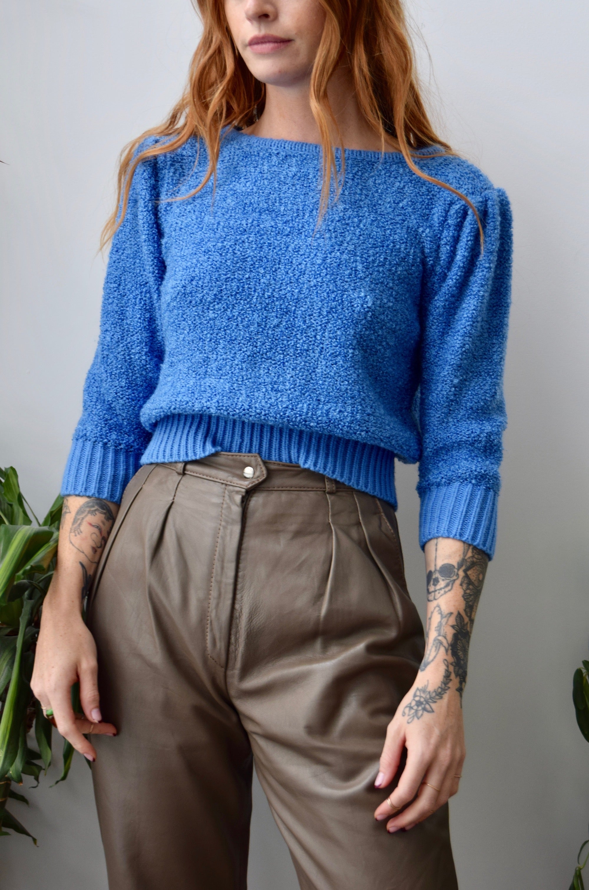 Vintage Cornflower Blue Sweater