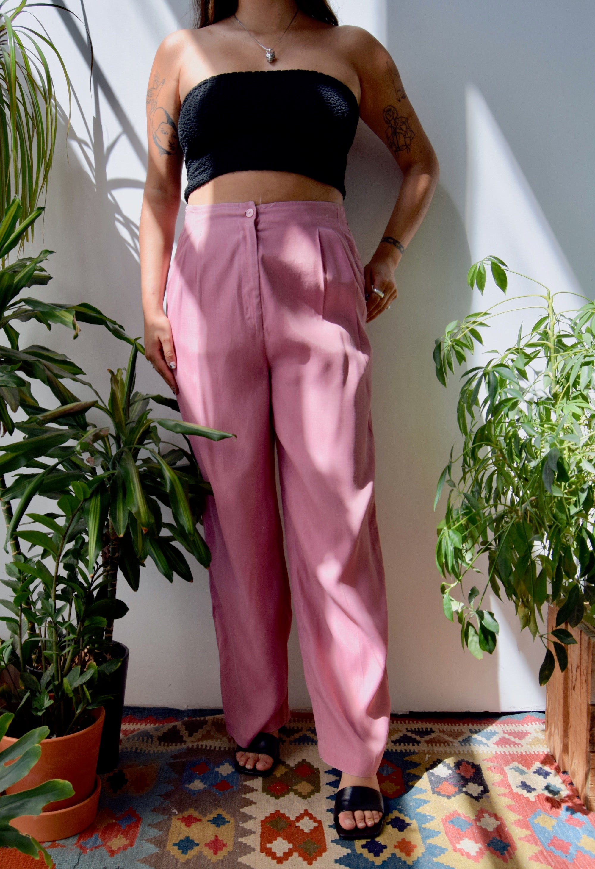 Dusty Rose Trousers