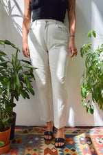 Beige "Lee Rider" Mom Jeans