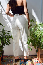 Beige "Lee Rider" Mom Jeans