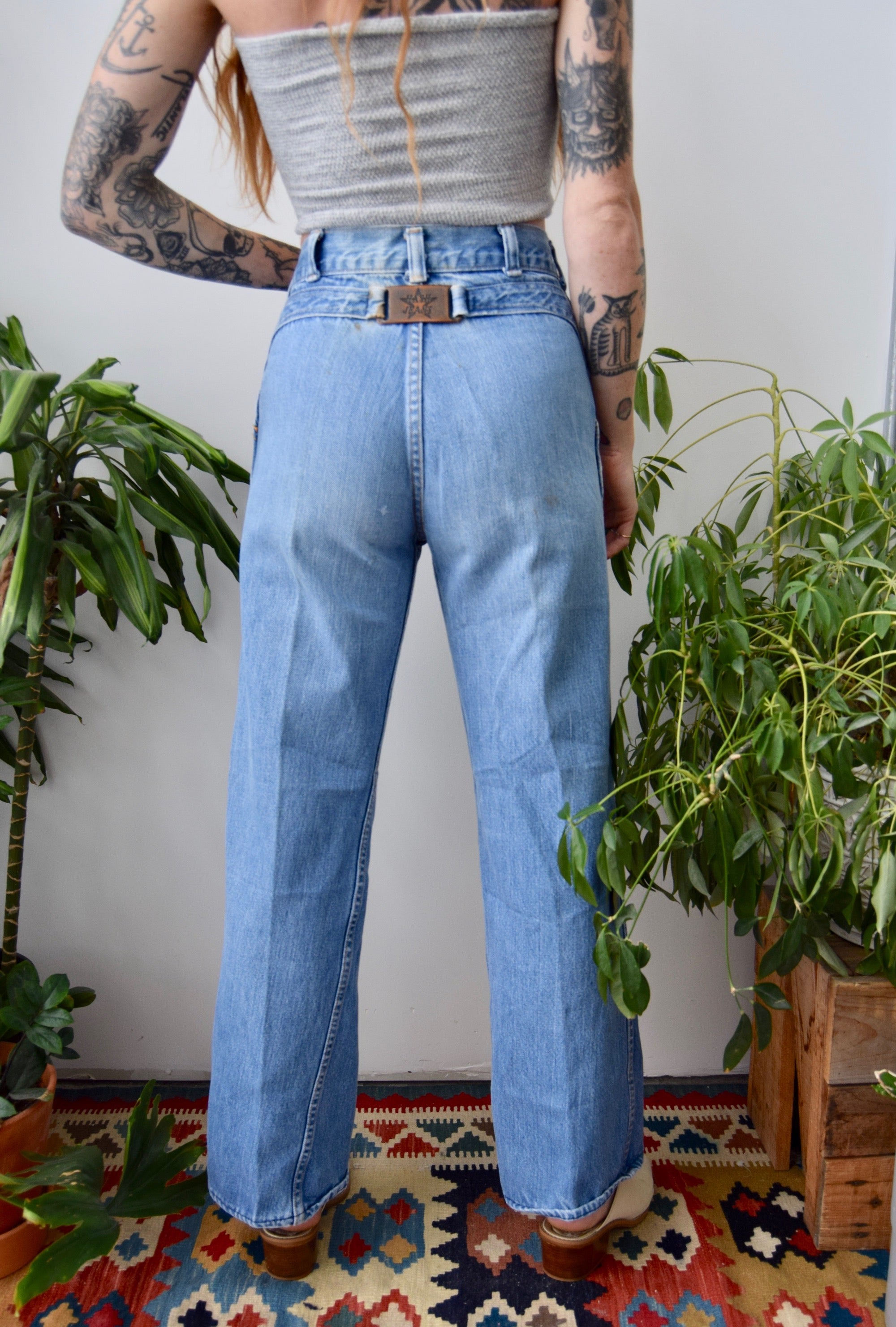 "HASH" Buckle Jeans