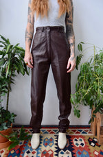 Molasses Leather Pants