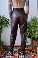 Molasses Leather Pants