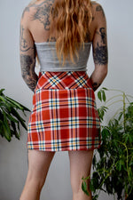 70s Deadstock Plaid Skirt