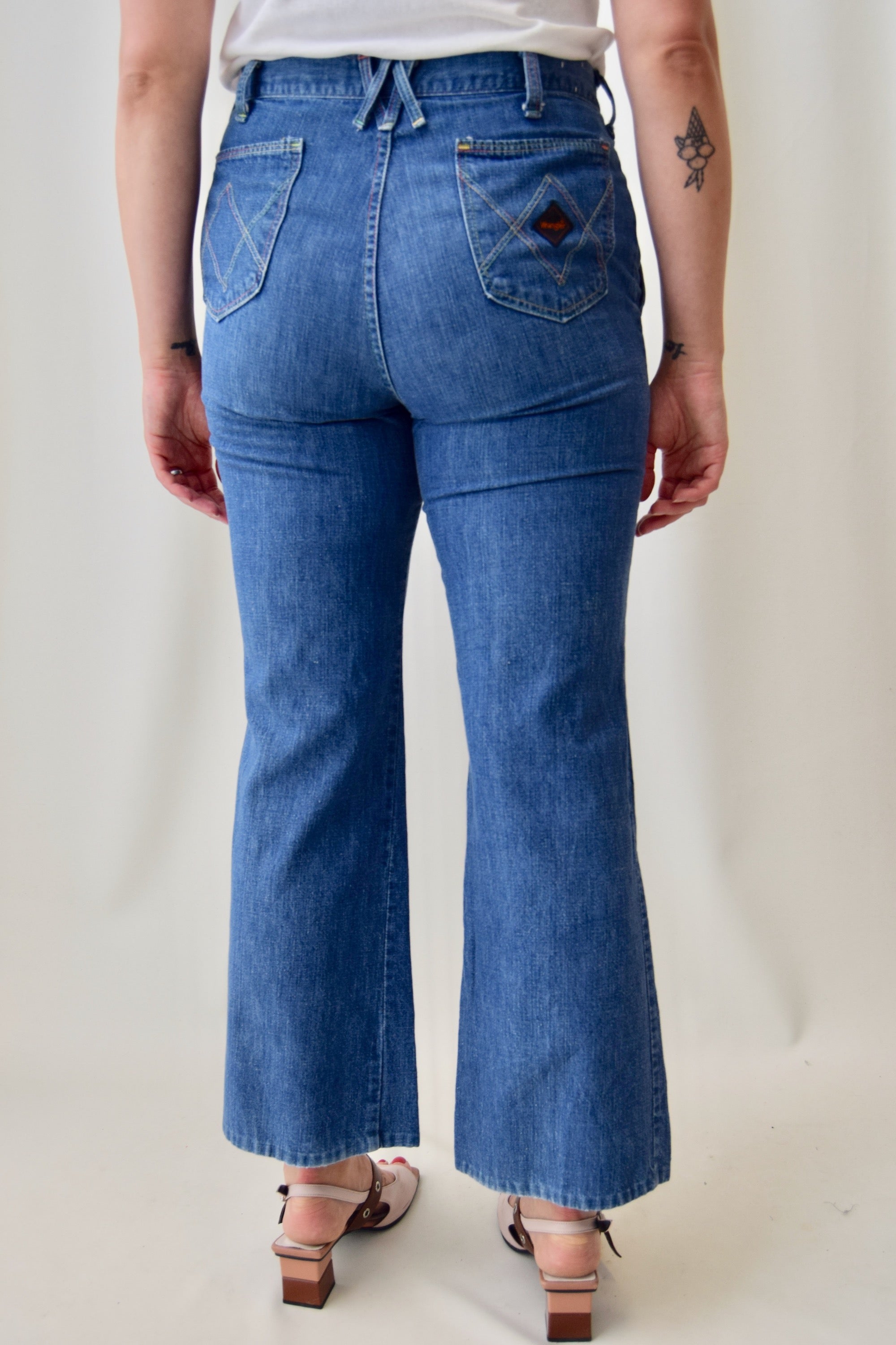 70's Rainbow Stitch Wrangler Jeans