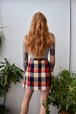 Seventies Plaid Mini Skirt