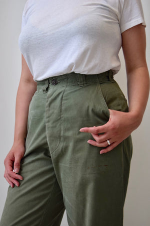 1961 Olive Military Field Trousers