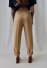 Max Mara Camel Wool Trousers