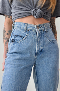 Hollywood Embroidered Pocket Jeans