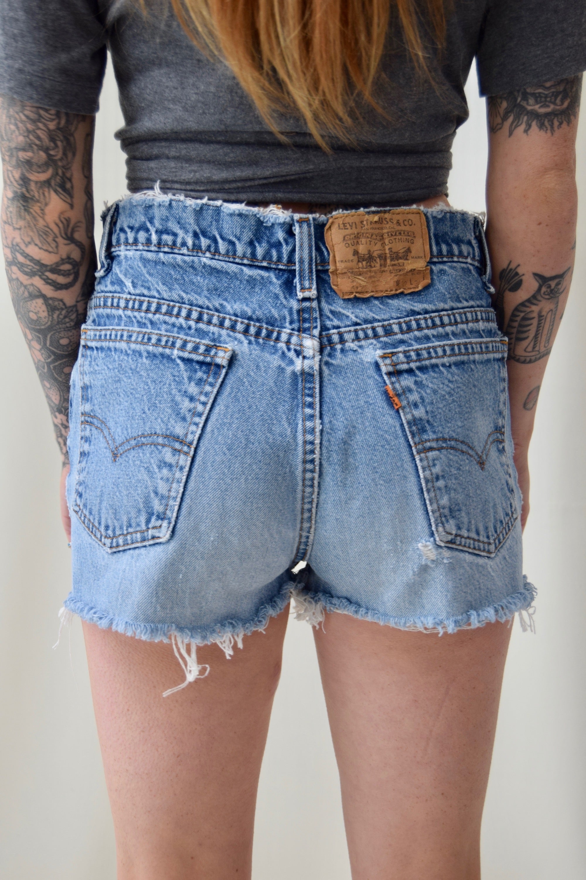 Levi's Orange Tab Cut Offs