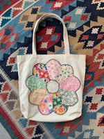 Quilt Flower Tote Bag