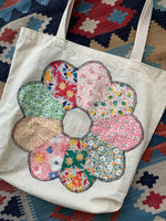 Quilt Flower Tote Bag